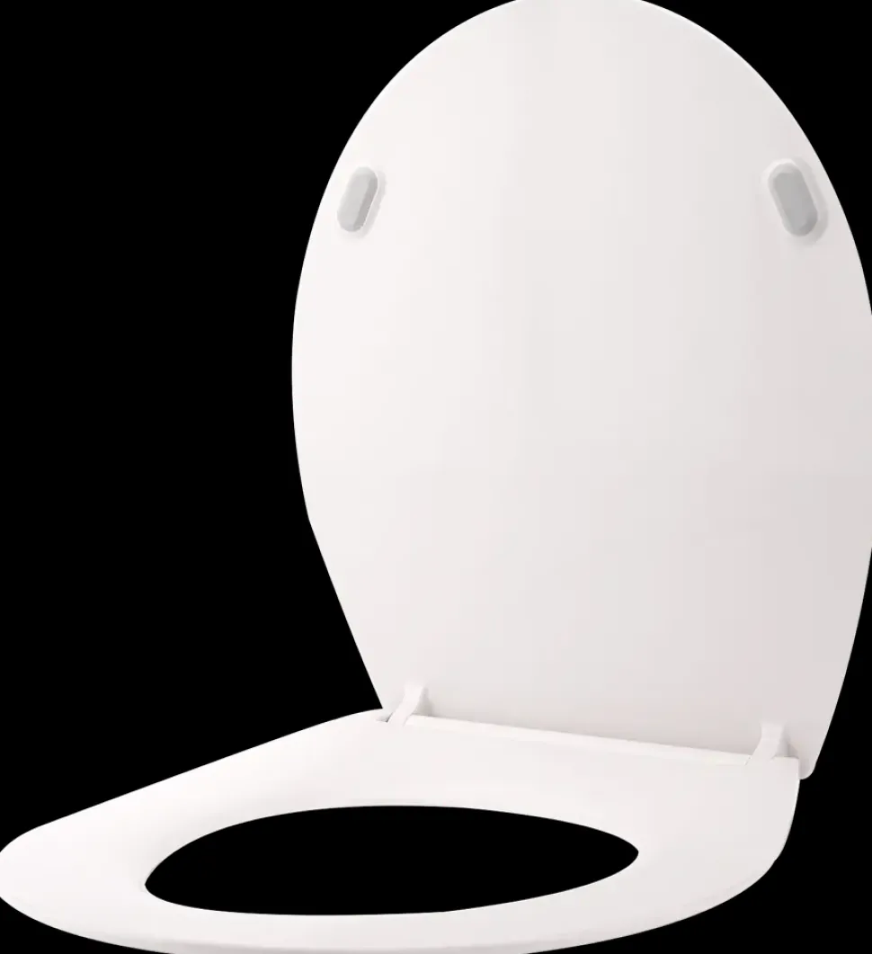 CARLSBAD Toiletsæde slimline softclose - hvid
