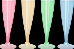 Champagneglas 4-pak - assorterede farver