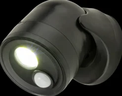 COB LED-lampe med sensor - sort
