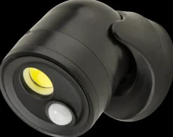 COB LED-lampe med sensor - sort