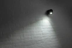 COB LED-lampe med sensor - sort