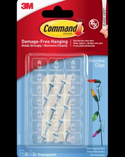 Command™ Dekorationsclips Indendørs - Transparent