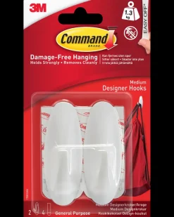 Command™ Designerkroge 2-pak - Mellemstore