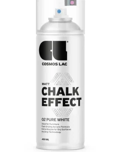 Cosmos Lac Spray Chalk Effekt - PURE WHITE