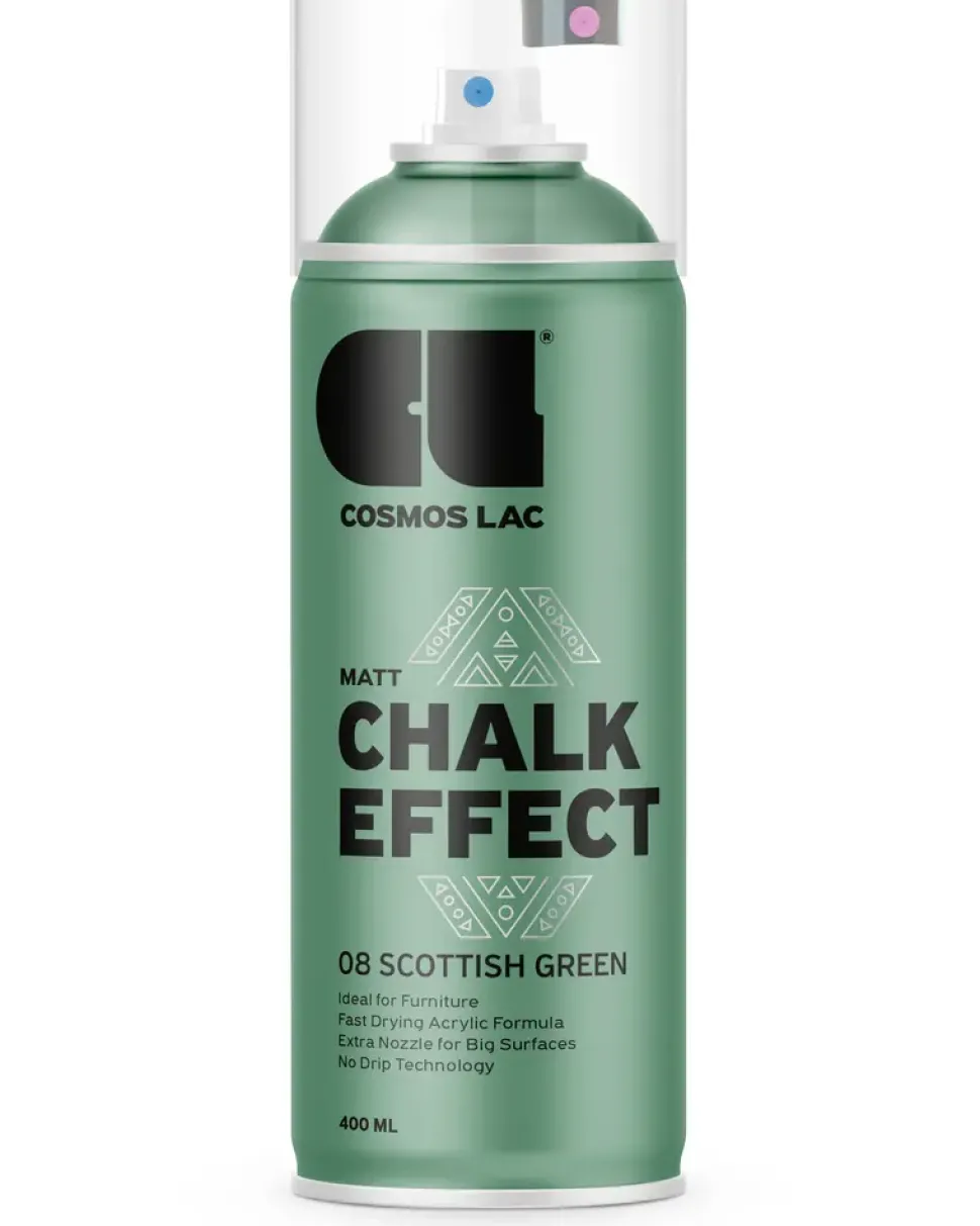 Cosmos Lac Spray Chalk Effekt - SCOTTISH GREEN