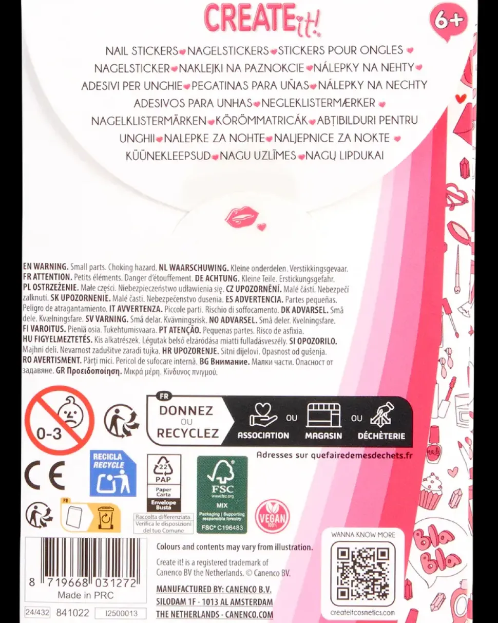 CREATEit! Neglestickers - 1 ark