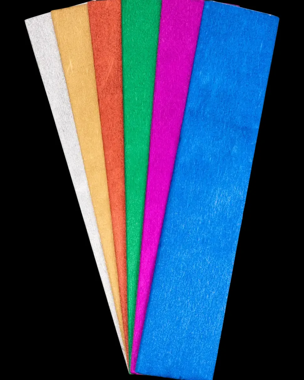 Crepepapir metallisk 6 ark