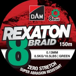 DAM Fletline 8 Braid 150 m 0,13 mm - grøn