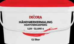 Decora Håndværkermaling Lux 12 L glans 6 - hvid