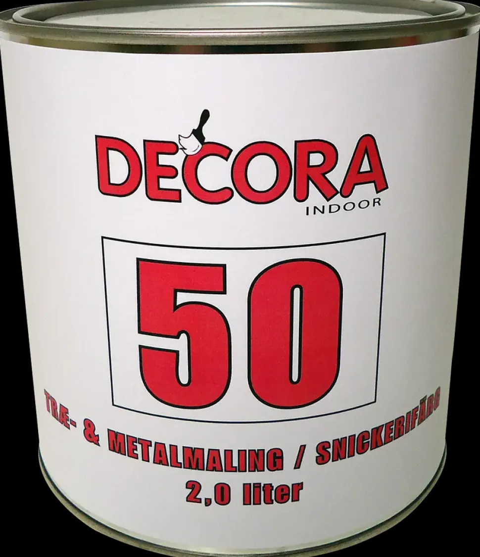 Decora Træ og metal 2 L glans 50 - hvid