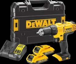 DeWALT Bore-/skruemaskine 18V, 2x2Ah batteri og lader