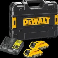 DeWALT Bore-/skruemaskine 18V, 2x2Ah batteri og lader
