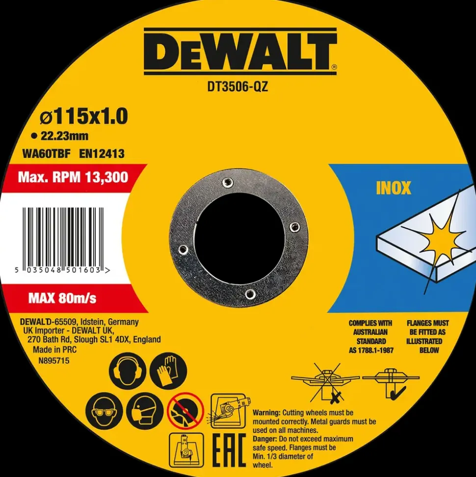 DeWALT Skæreskive Ø115 10-pak