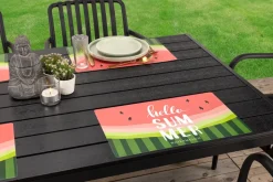 Dækkeserviet vandmelon 4-pak