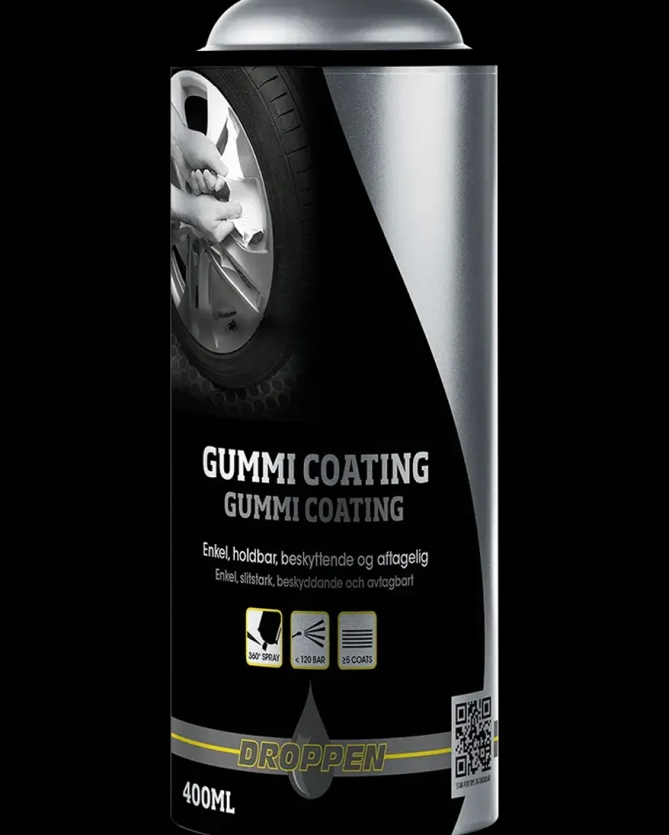 Droppen Gummi coating 400 ml - sort mat