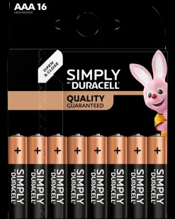 DURACELL Simply Batteri AAA 16-pak