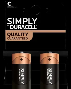 DURACELL Simply Batteri C 2-pak
