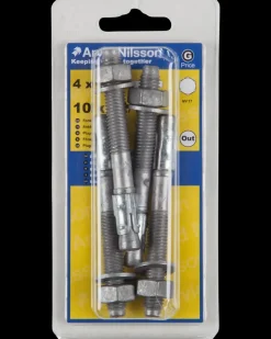 Ekspansionsbolt M10 x 90 mm 4-pak