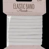 Elastik flad 6,5 mm x 5 m - hvid