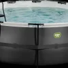 EXIT TOYS Pool Ø427x122cm med pumpe og skærm - Sort
