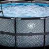 EXIT TOYS Pool Ø427x122cm med pumpe og skærm - Grå