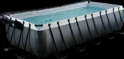 EXIT TOYS Pool 540x250x122cm med pumpe og skærm - Sort
