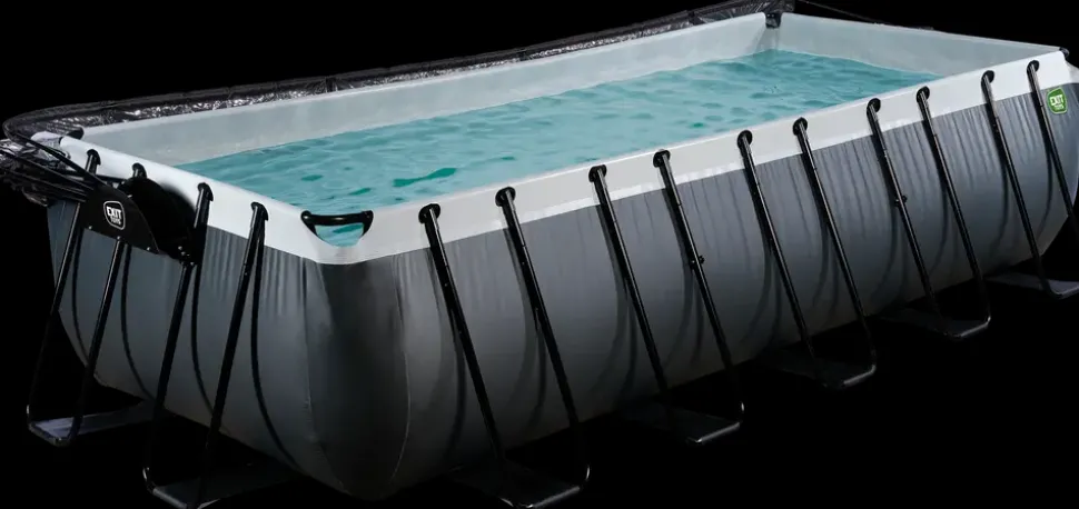 EXIT TOYS Pool 540x250x122cm med pumpe og skærm - Sort