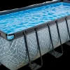 EXIT TOYS Pool 540x250x122cm med pumpe og skærm - Grå