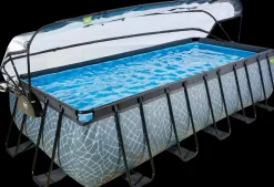 EXIT TOYS Pool 540x250x122cm med pumpe og skærm - Grå