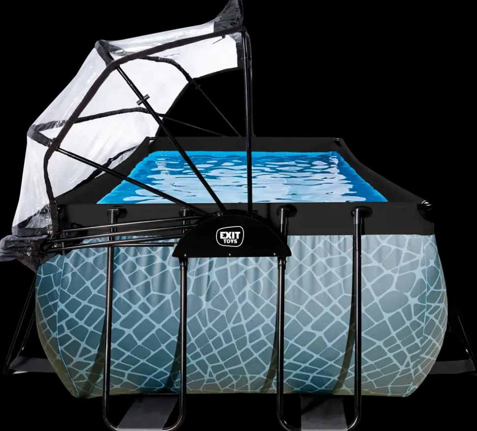EXIT TOYS Pool 540x250x122cm med pumpe og skærm - Grå