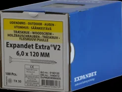 EXPANDET Spånskrue 6 x 120 mm TX30 100 stk.