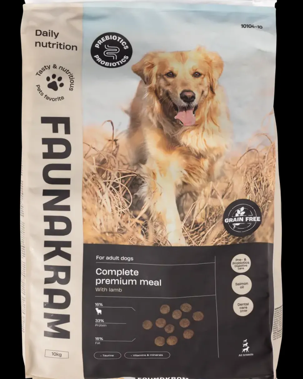 Faunakram Hundefoder lam og kylling voksen 10 kg