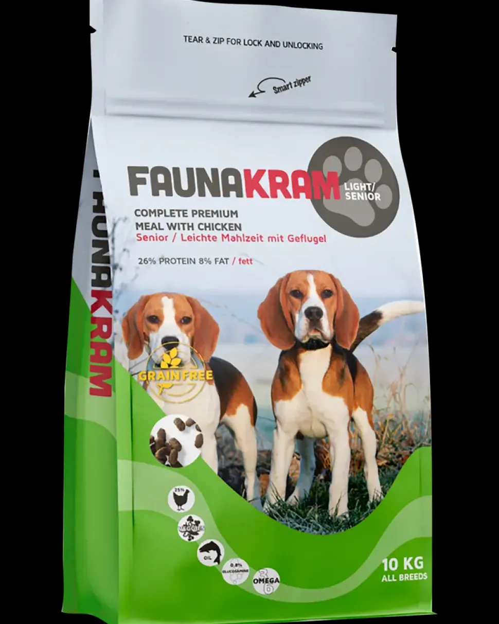 Faunakram Hundefoder med kylling senior 10 kg