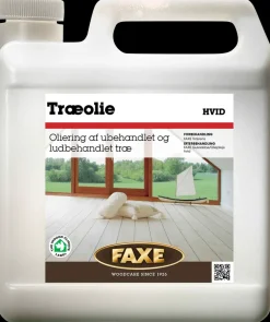 FAXE Træolie - Hvid 2,5 liter
