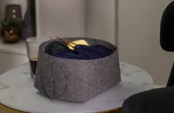 Filtkurv foldbar - grå