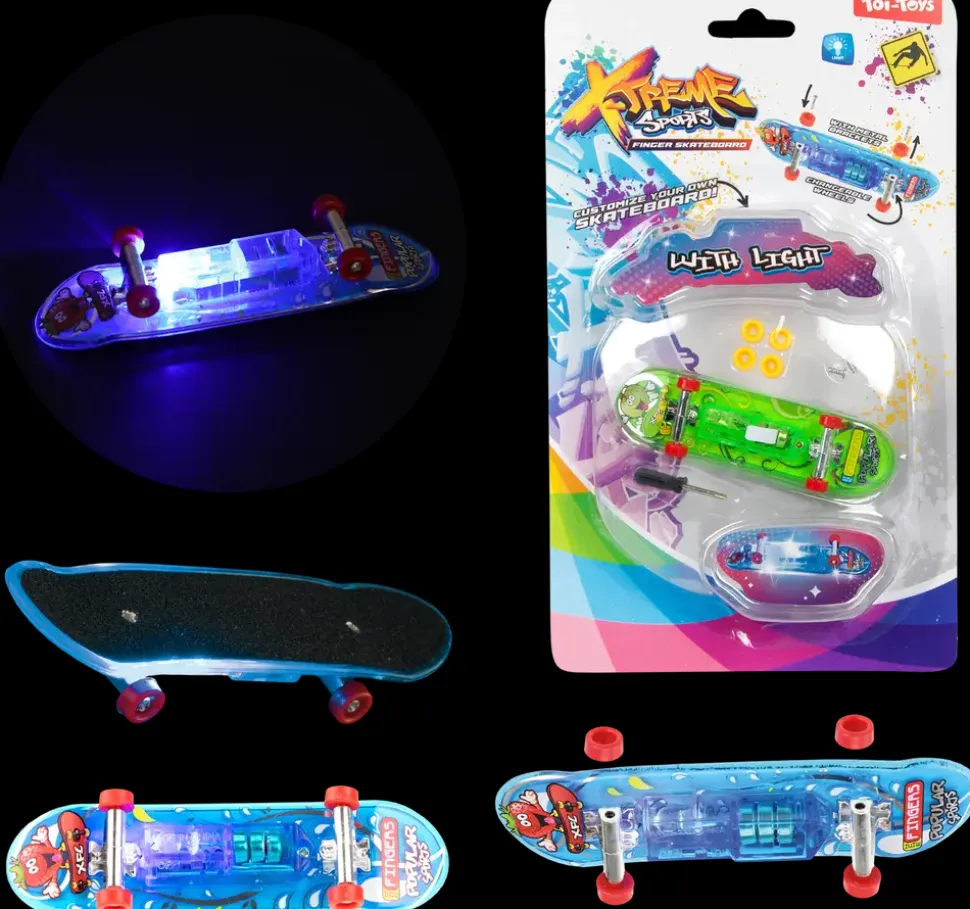 Fingerskateboard med lys