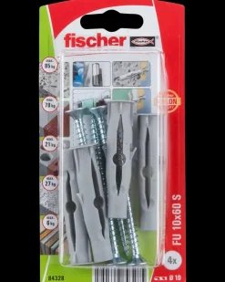 Fischer Dyvel uni FU 10 x 60 mm SK 4-pak