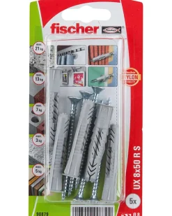 Fischer Dyvel uni UX 8 x 50 mm RSK 5-pak