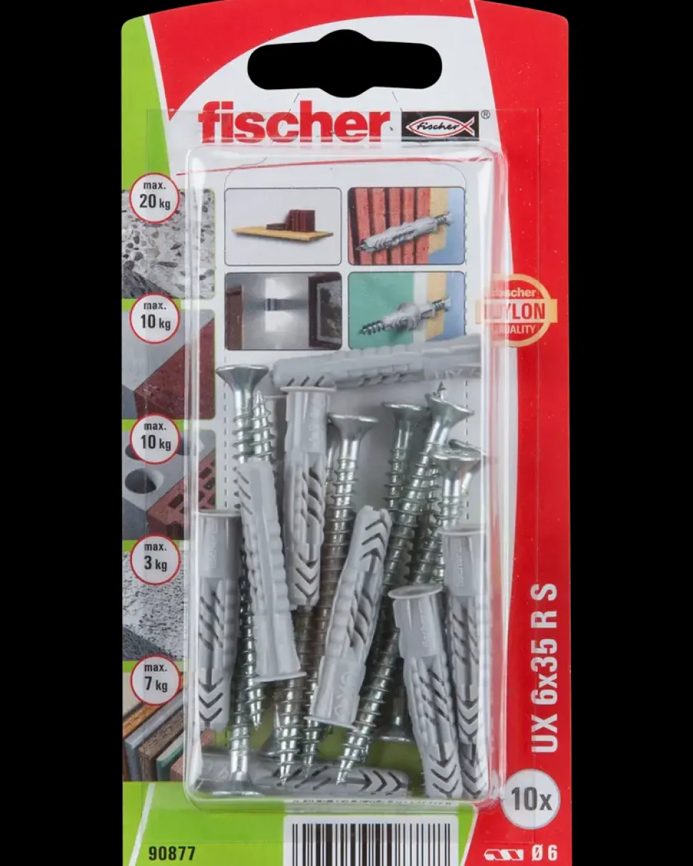 Fischer Dyvel uni UX 6 x 35 mm RSK 10-pak