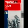 Fischer Gipsplug metal m. skrue GKM S 6 stk.