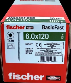 fischer Spånskrue 6 x 120 mm TX30 100 stk.