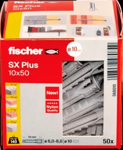 Fischer Uni plug SX plus 10 x 50 mm 50 stk.