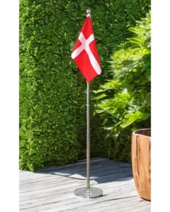 Flagstang justérbar 108-192 cm - Forkromet stål