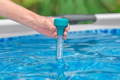 Flydetermometer til pool - Aquablå