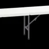 Foldebænk Kunststof L. 180 cm - hvid