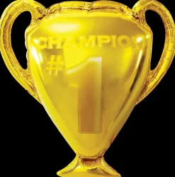 Folieballon 61 cm - Guld pokal