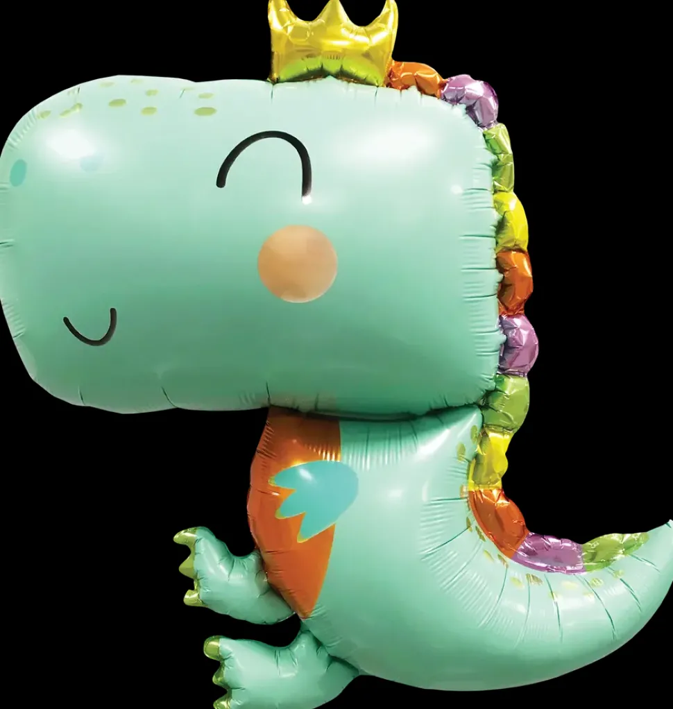 Folieballon 67 cm - Lysegrøn dino