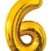 Folieballon Guld 86 cm - Nr 6