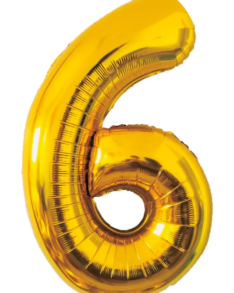 Folieballon Guld 86 cm - Nr 6