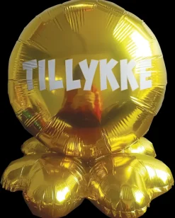 Folieballon på fod Ø35 - Tillykke